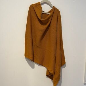 Quince Amber Nursing Cover Knit Poncho Organic Cotton Viscose Cashmere